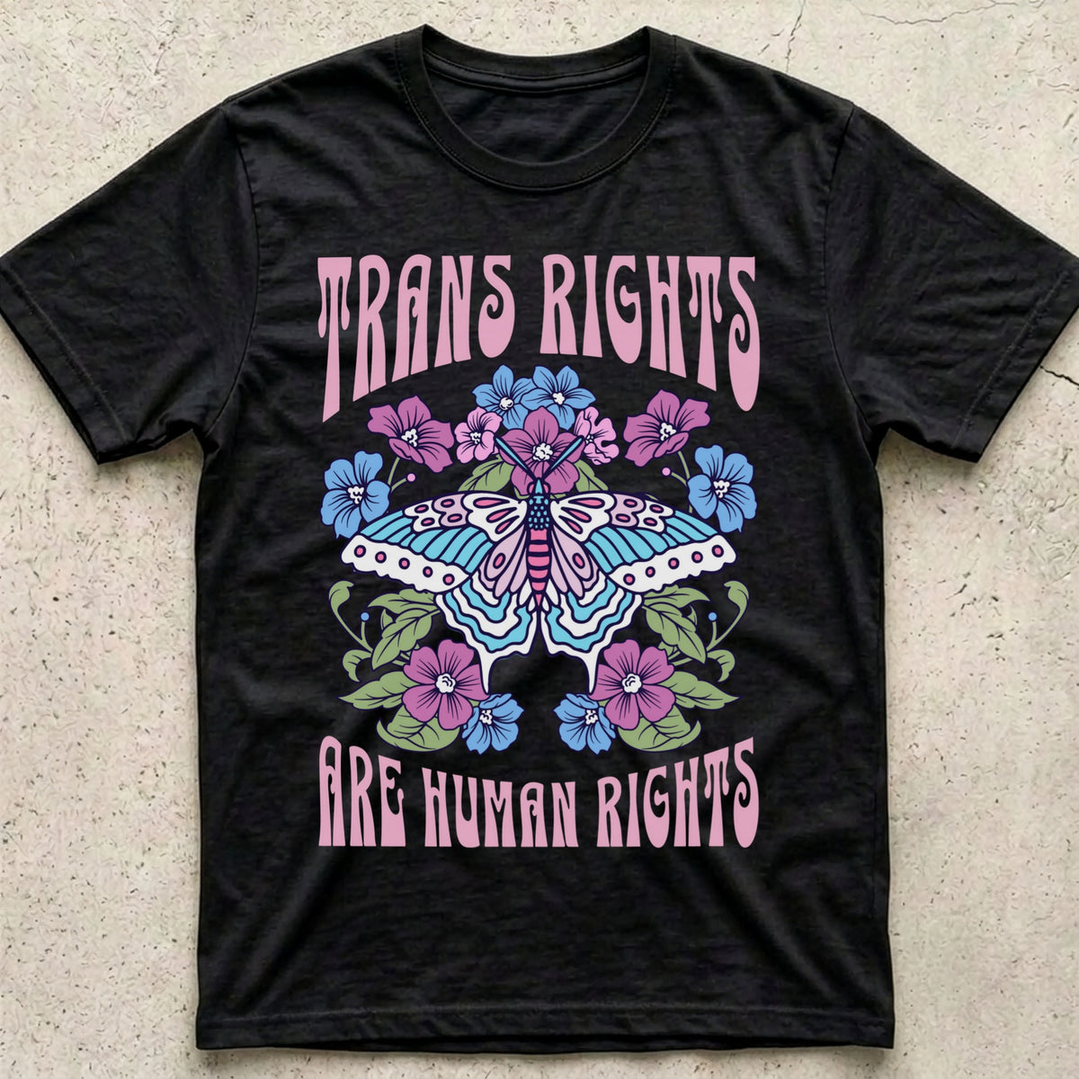 Trans Rights Butterfly T-Shirt
