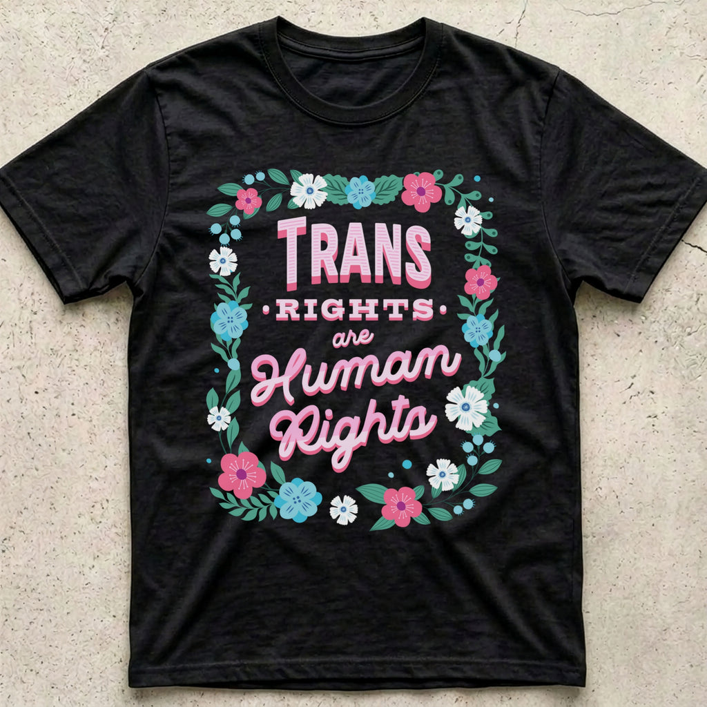 Trans Rights Floral T-Shirt