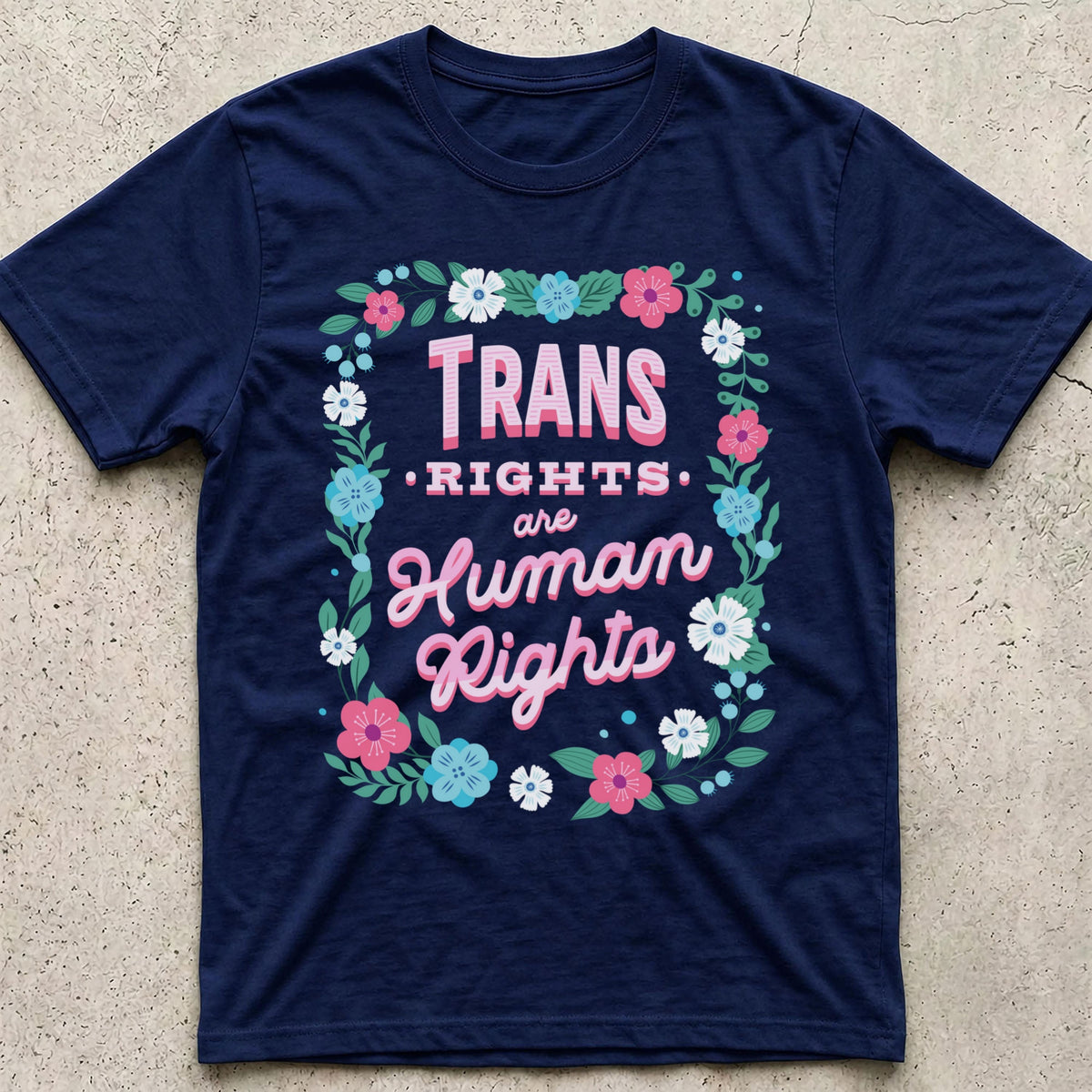 Trans Rights Floral T-Shirt