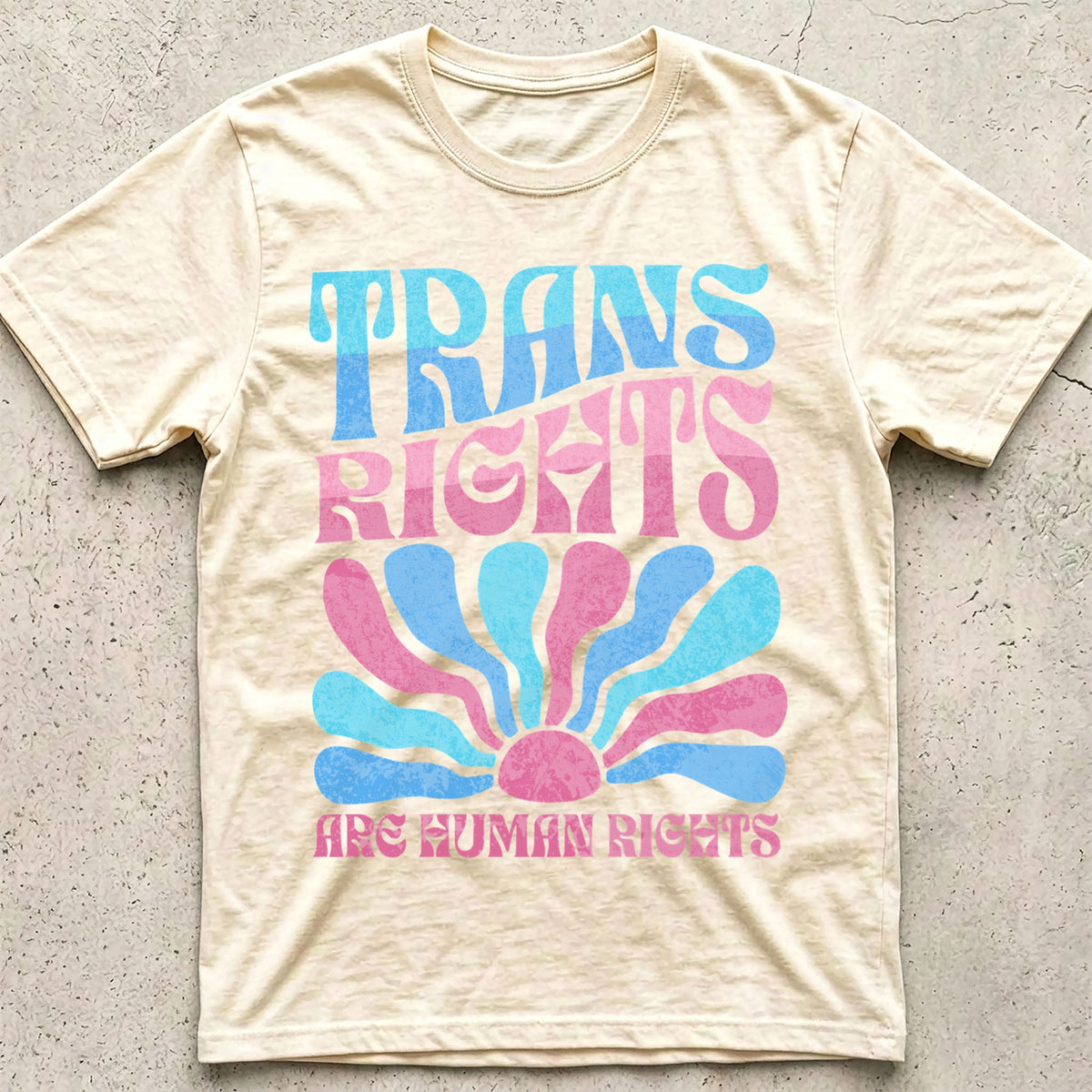 Trans Rights Human Rights Boho T-Shirt