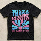 Trans Rights Human Rights Boho T-Shirt