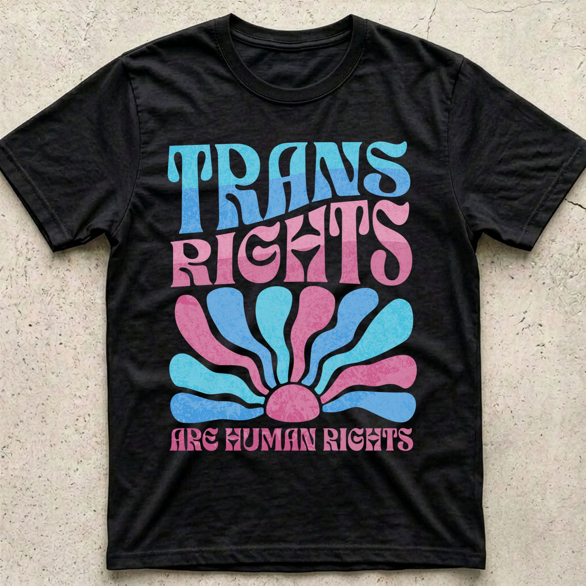 Trans Rights Human Rights Boho T-Shirt