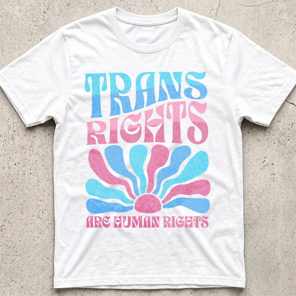 Trans Rights Human Rights Boho T-Shirt