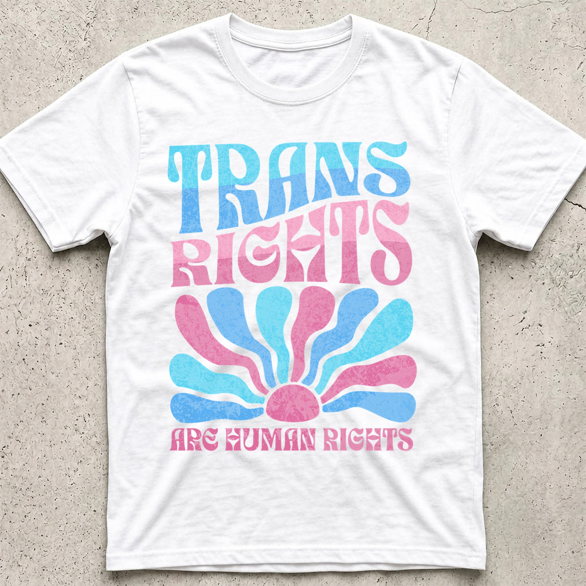 Trans Rights Human Rights Boho T-Shirt