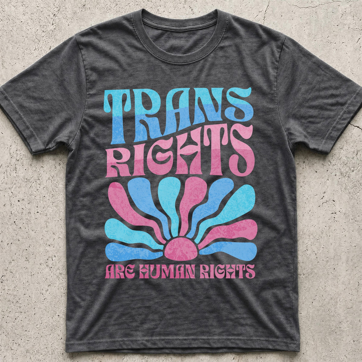 Trans Rights Human Rights Boho T-Shirt
