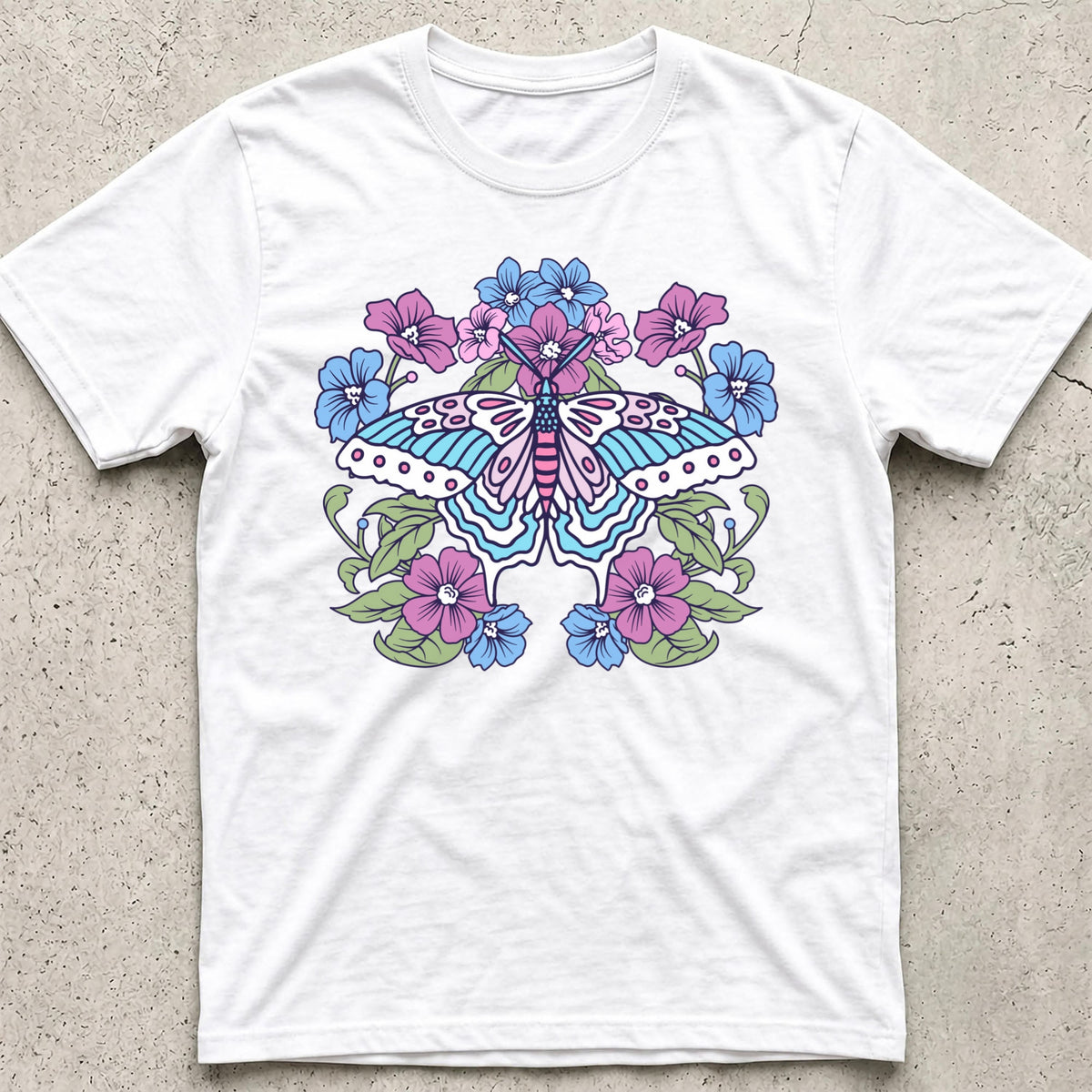 Trans Rights Subtle Butterfly T-Shirt