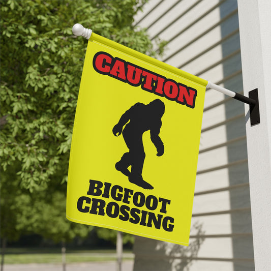 Funny BigFoot Crossing Sasquatch Flag