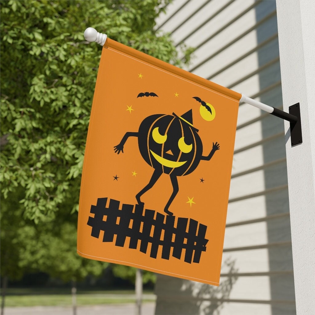 Vintage Halloween Pumpkin Flag