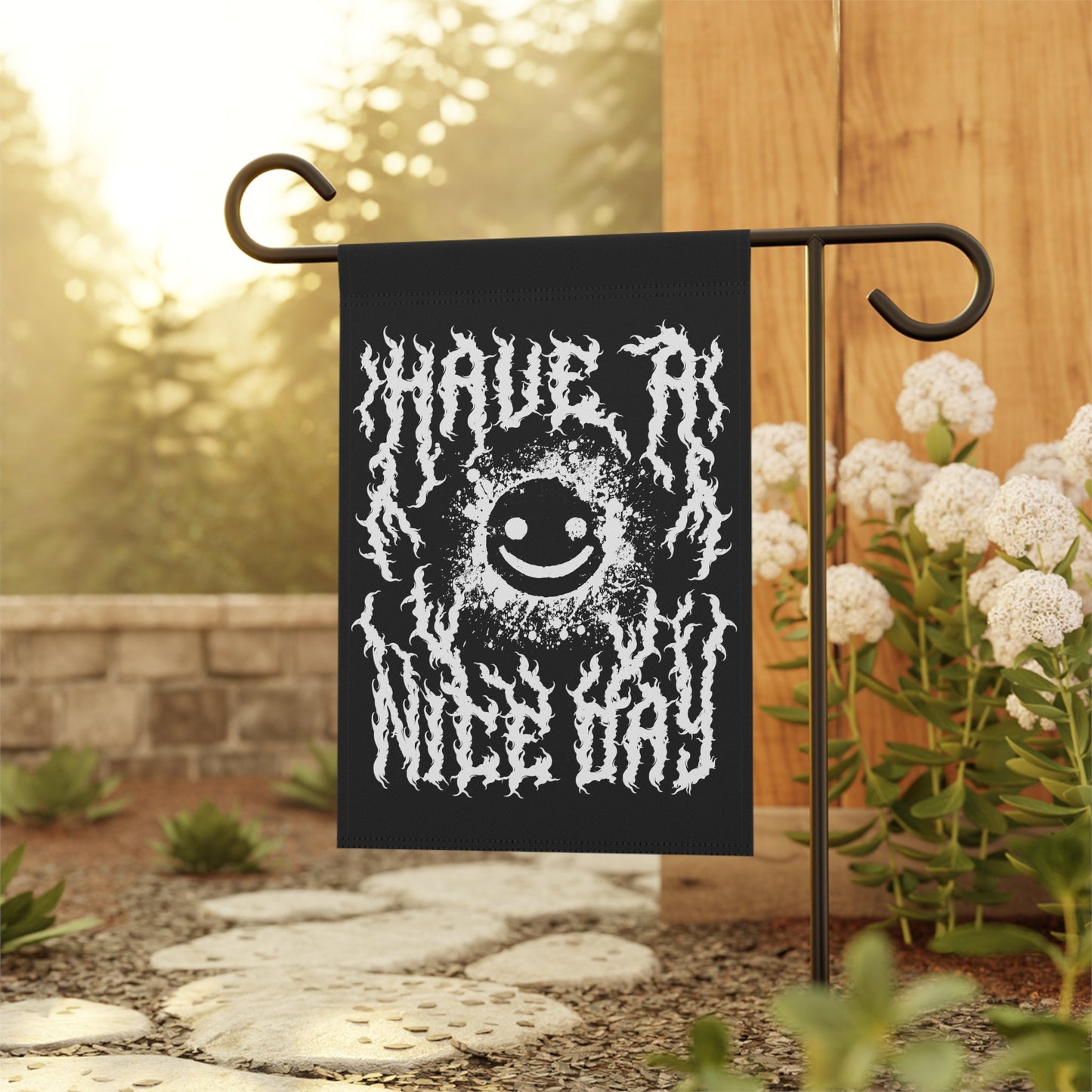 Have a Nice Day - Funny Goth Heavy Metal Flag