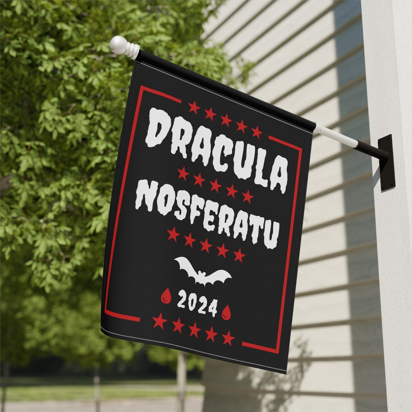 Dracula Nosferatu 2024 - Funny Vampire Halloween Flag