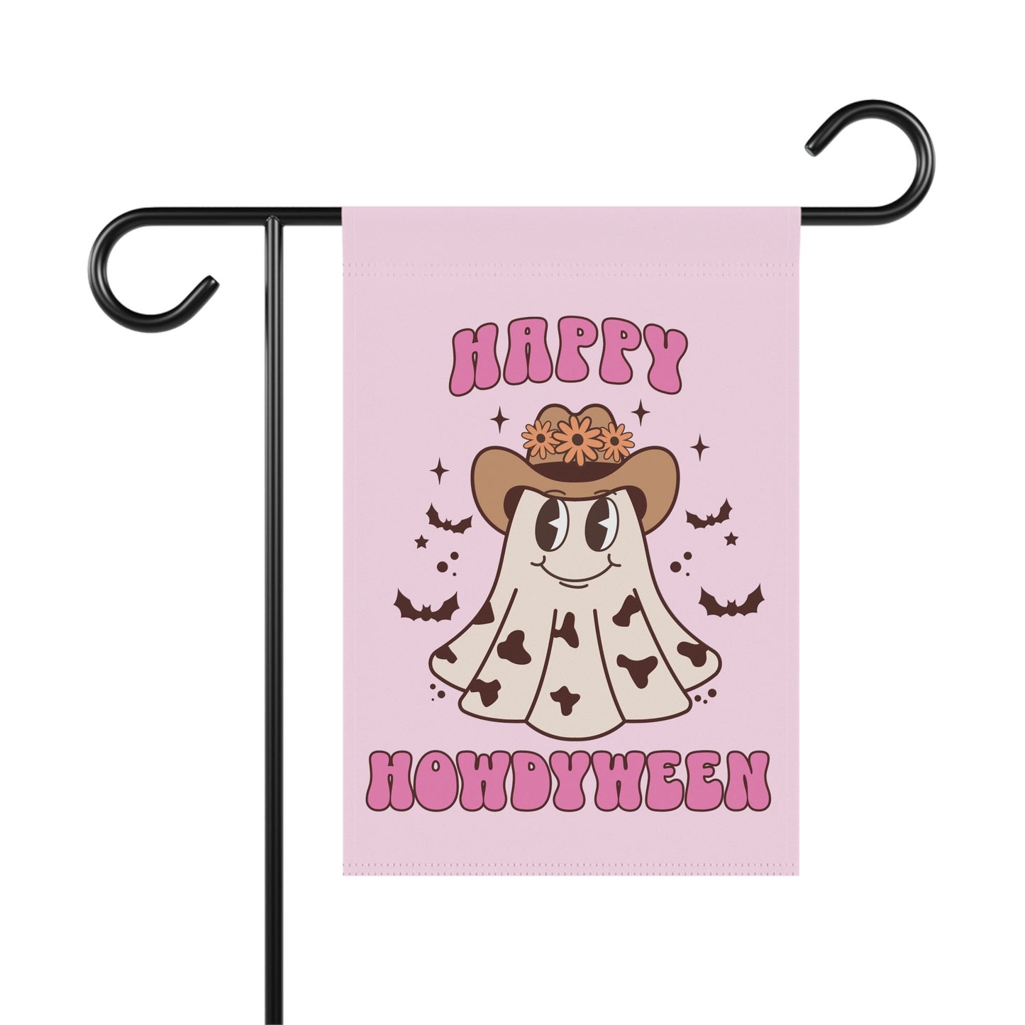 Happy Howdyween - Cute Ghost Western Halloween Flag