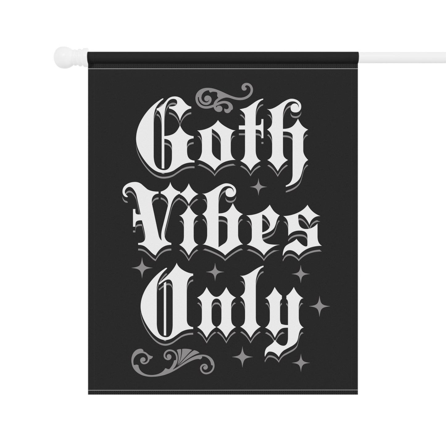 Goth Vibes Only - Funny Halloween Gothic Flag