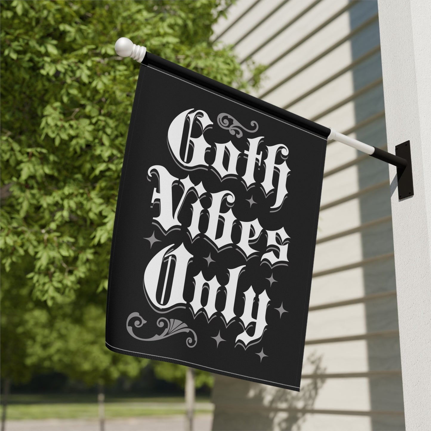 Goth Vibes Only - Funny Halloween Gothic Flag