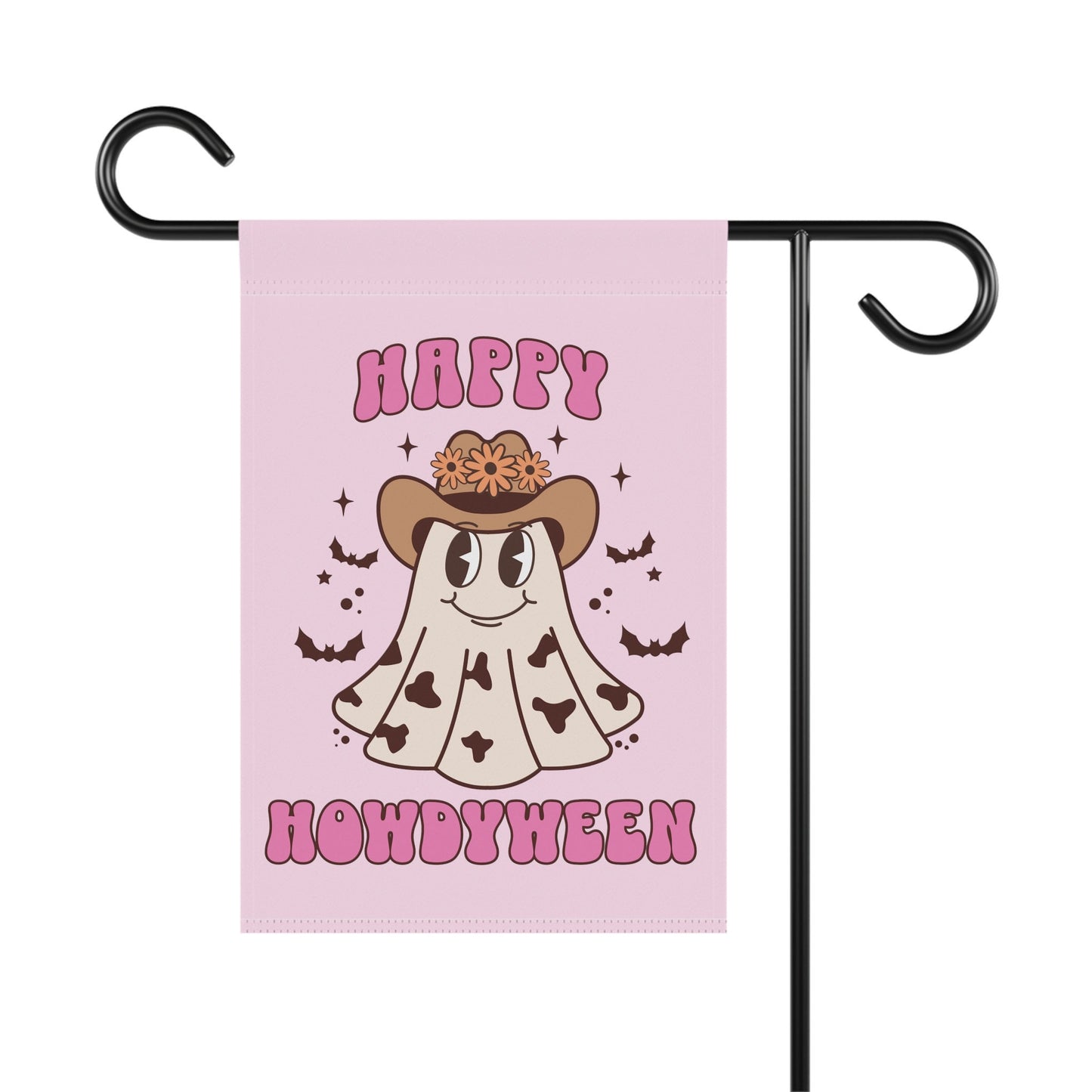 Happy Howdyween - Cute Ghost Western Halloween Flag