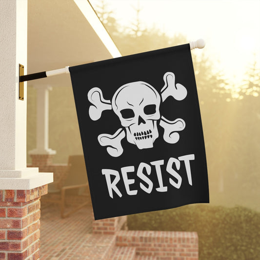 Resist Pirate Jolly Roger Halloween Flag